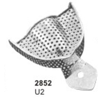Impression Trays Made of 18/8 Stainless Steel, Perforated,Set of 10 U2