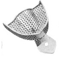 Impression Trays Made of 18/8 Stainless Steel, Perforated,Set of 10 U3