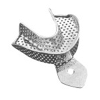 Impression Trays Made of 18/8 Stainless Steel, Perforated,Set of 10 L3
