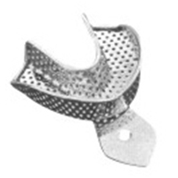 Impression Trays Made of 18/8 Stainless Steel, Perforated,Set of 10 L4