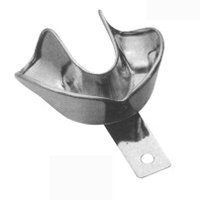 Impression Trays Made Of 18/8 Stainless Steel, Solid Set Of 6 L3