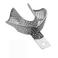 Impression Trays Made Of 18/8 Stainless Steel, Solid Set Of 6 L3