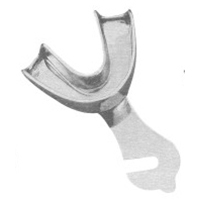 Impression Trays Made Of 18/8 Stainless Steel, Perforated Full Denture Set Of 8 S L2