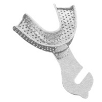 Impression Trays Made Of 18/8 Stainless Steel, Perforated Full Denture Set Of 8 S L1