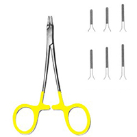 needle Holder with Tungsten Carbide Inserts Ryder-Vascular
