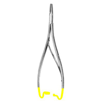 needle Holder with Tungsten Carbide Inserts Mathieu- Vascular 17,20,24 cm